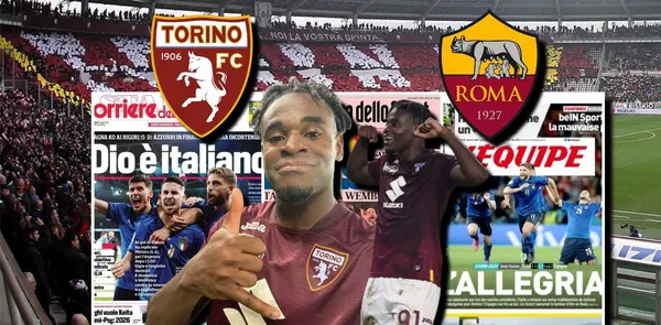 Duván Zapata le anotó un golazo a la AS Roma y la prensa de Italia reaccionó.