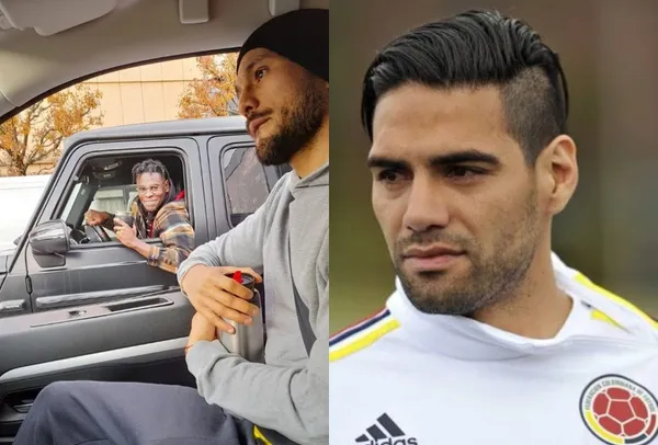 Duván Zapata presume en Italia una lujosa camioneta y su paisano Radamel Falcao ahora maneja autos más sencillos.