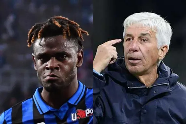 Duván Zapata recibió una dura crítica de su entrenador Gian Piero Gasperini en el Atalanta.