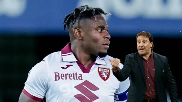 Duván Zapata y Néstor Lorenzo Foto: Transfermarkt y FCF Selección Colombia