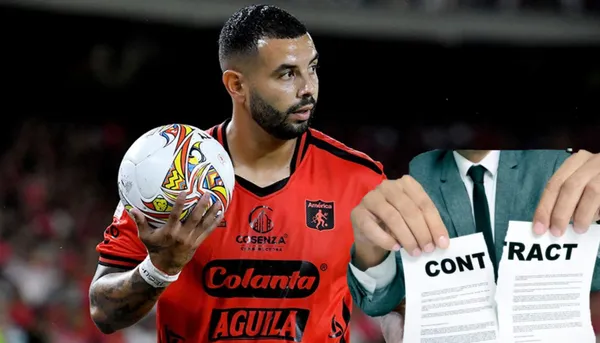Edwin Cardona con la camiseta de América de Cali - Fotos: Bolavip, Brener