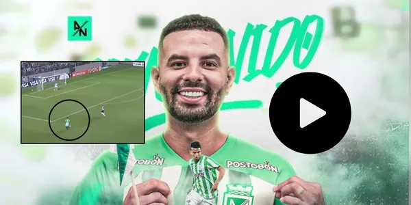 Edwin Cardona con la camiseta de Atlético Nacional