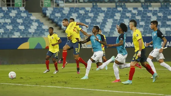 Edwin Cardona con un bajo rendimiento en la cancha le dio la victoria a la selección Colombia.