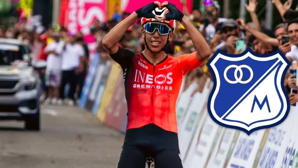 Egan Bernal y conoce el equipo del que es en Colombia Foto: Egan Bernal y Escudoteca
