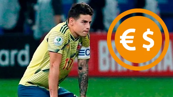 El '10' de la Selección Colombia ha reducido su precio en más del 20% en la última temporada
