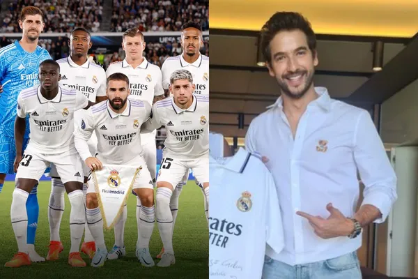 El actor colombiano Carlos Torres fue recibido por un importante jugador del Real Madrid en España.