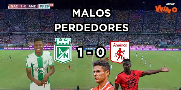 El América de Cali cayó derrotado contra Atlético Nacional.