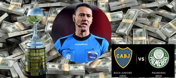 El arbitro colombiano cobró una importante suma por dirigir el partido entre Boca Juniors y Palmeiras en Copa Libertadores
