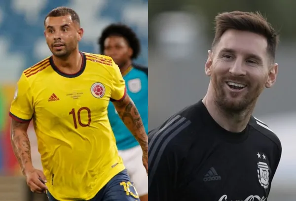 El argentino Germán Pezzella en un partido contra la Selección Colombia se burló de Edwin Cardona por un motivo personal.