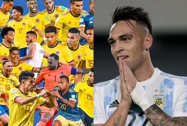 El argentino Lautaro Martínez le pidió perdón a Radamel Falcao por casi dejar eliminada a la Selección Colombia.