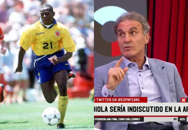 El argentino Óscar Ruggeri considera que el colombiano más grande en la historia es Carlos Valderrama y lo puso a nivel de cracks mundiales.