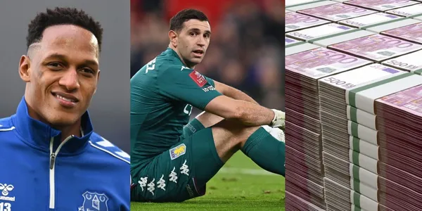 El arquero argentino no vive un buen presente y recibió una cachetada millonaria de Yerry Mina quien lo supera en salario