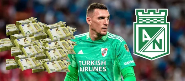 El arquero de River Plate estaría en la mira de Atlético Nacional tras la salida de Kevin Mier