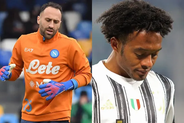 El arquero de la Selección Colombia estuvo presente en el partido de Napoli ante Udinese en la liga italiana.