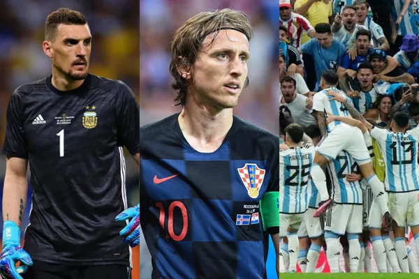 El arquero de River Plate y de la selección argentina tuvo un gran gesto con la estrella Luka Modric de Croacia