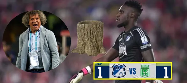 El arquero se vio comprometido en el gol de Atlético Nacional en la final ida de la Copa Colombia