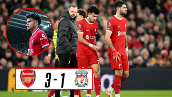 El Arsenal goleó al Liverpool de Klopp y la calificación que recibió Luis Díaz