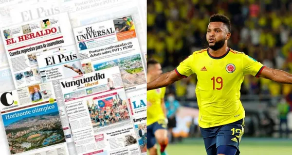 El artillero colombiano se reportó con el segundo gol del partido frente a Bolivia.