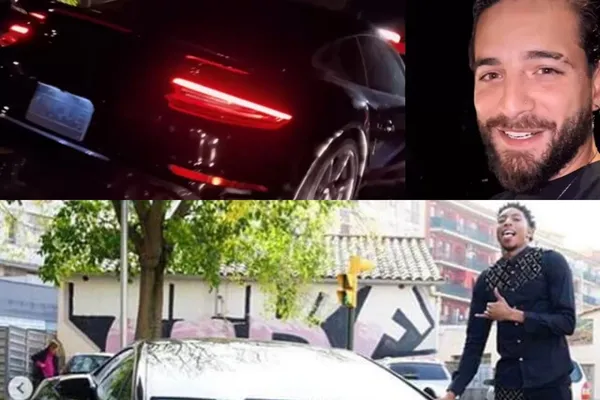 El artista colombiano Maluma presume su nuevo carro Porshe 911 que vale varios millones