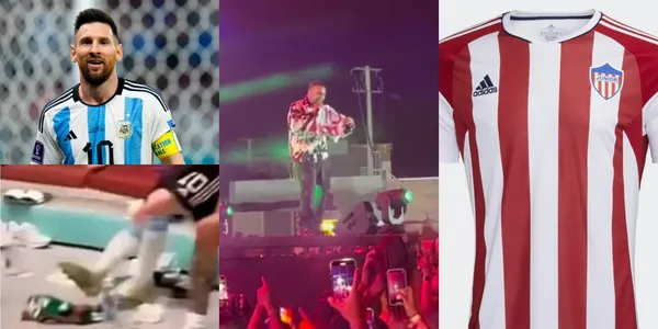 El artista se presentó en el Carnaval de Barranquilla y tuvo una insólita acción con el Junior de Barranquilla