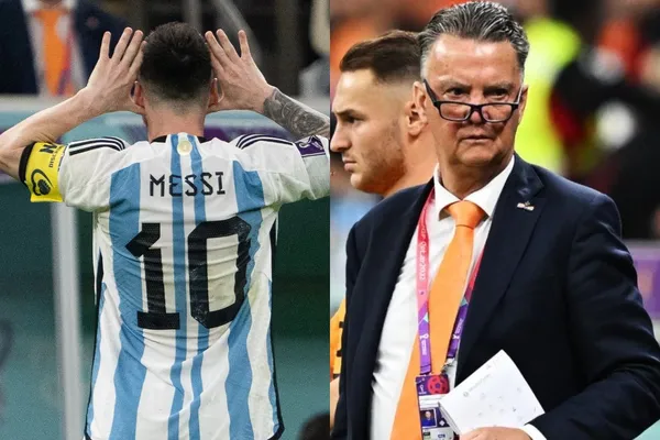 El astro argentino tuvo una dura acción para callar a Louis Van Gaal tras sacarlo del Mundial