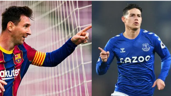 El atacante argentino permanecería en Barça a pesar de la crisis económica que vive el club español y James estaría muy lejos de igualar su salario