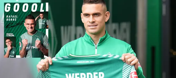 El atacante colombiano marcó su primer gol con la camiseta del Werder Bremen