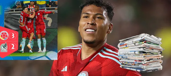 El atacante colombiano no decepcionó y marcó un gol para la victoria 3-2 de la tricolor