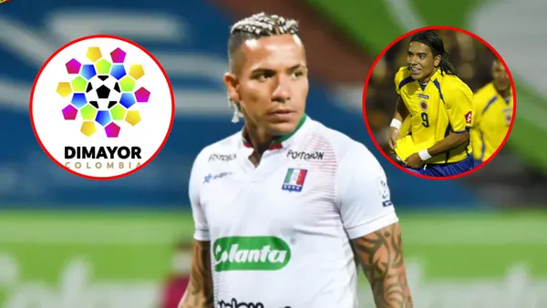 El atacante de Once Caldas recibió un golpe bajo de DIMAYOR (Foto: Futbolred, Once Caldas)