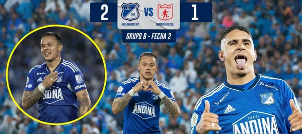 El atacante es la gran figura de la victoria de Millonarios ante América de Cali