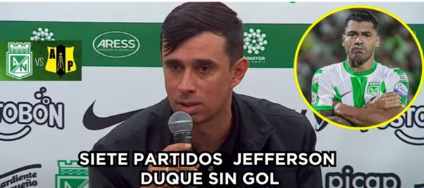 El atacante no marca goles desde el mes pasado cuando jugó Nacional por Copa Colombia ante Águilas Doradas