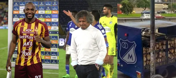 El atacante marcó un golazo de tiro libre con la camiseta del Deportes Tolima