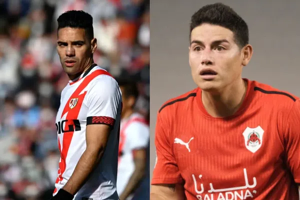 El Atacante Radamel Falcao estuvo presente en el partido que disputó Rayo Vallecano ante Friburgo