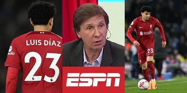 El Bambino Pons se rindió a los pies de Luis Díaz tras verlo jugar su segundo partido con el Liverpool tras la dura lesión que lo tuvo afuera por seis meses.