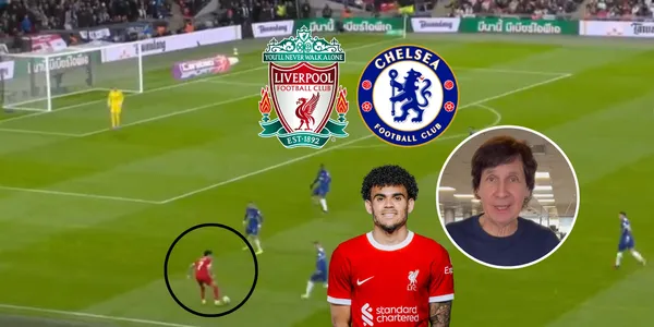 El Bambino reaccionó por Díaz. Foto captura de pantalla ESPN, Díaz de Liverpool Web Site, Bambino de Instagram @bambipons y logos Wikipedia.