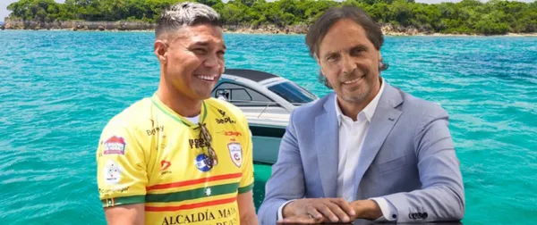 El barranquillero fue entrevistado en ESPN. Foto de fondo tomada de Yate.com, de Teo de Caracol Radio y de López de La Nación.