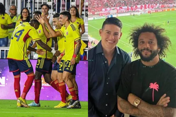 El brasileño Marcelo tuvo un emotivo gesto con un jugador de la Selección Colombia.