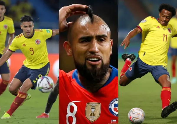 El chileno Arturo Vidal respeta en la Selección Colombia a James Rodriguez, pero no todo es color de rosa entre ambos.
