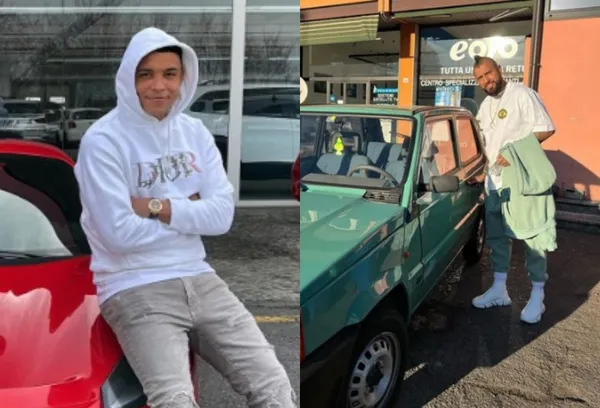 El chileno hace poco enseñó el auto más económico de su colección y el colombiano no para de presumir su Ferrari en las calles de Bergamo.