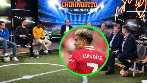 El Chiringuito y Luis Díaz Foto: LFC y Astra