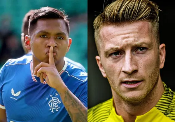 El colombiano Alfredo Morelos fue una pesadilla para Marco Reus y el Borussia Dortmund.