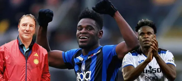 El colombiano celebra con Atalanta en la liga de Italia