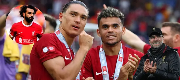 El colombiano celebra con Liverpool que viene con un buen nivel en lo corrido de la temporada