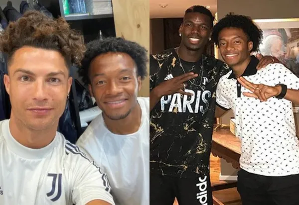 El colombiano Cuadrado apareció en un vídeo que se desconocía en las redes sociales y se aventuró con Paul Pogba en un baile que a Cristiano no le habría enseñado.