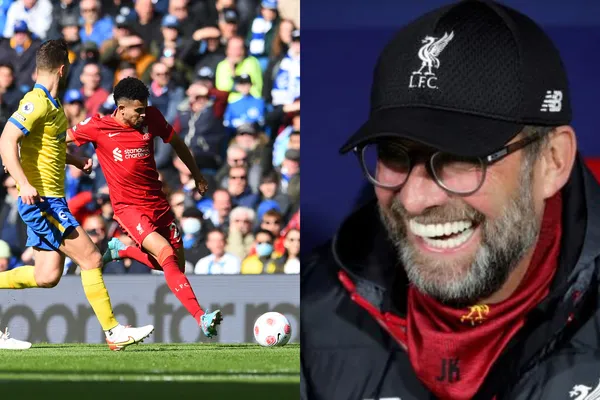 El colombiano disputó todo el partido en la victoria de Liverpool ante Brighton en la Premier League.