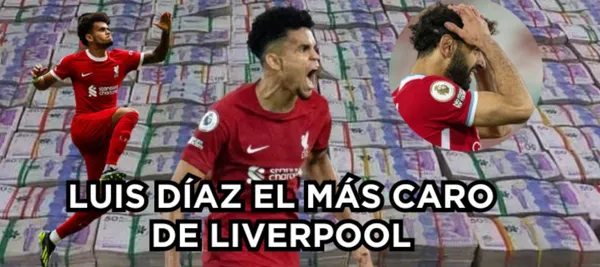 El colombiano es el jugador más caro de la plantilla de Liverpool