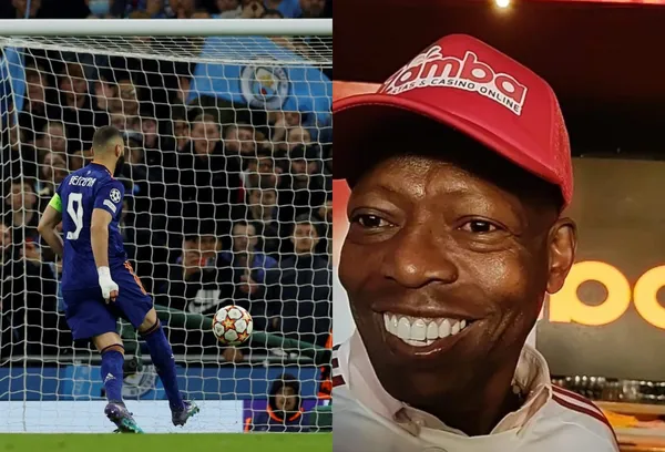 El colombiano Faustino Asprilla se dedicó a otra actividad mientras la comunidad futbolera estaba atenta al juego del Real Madrid contra el Manchester City.