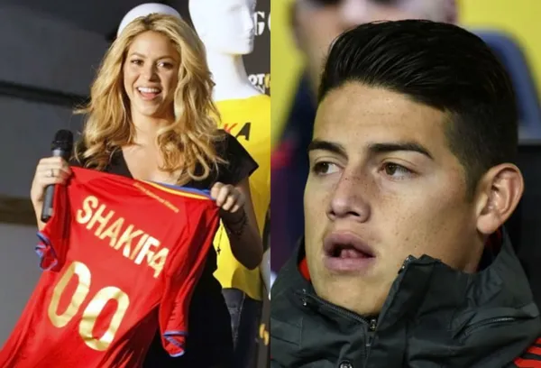 El colombiano James Rodríguez es millonario, pero frente a la fortuna de su paisana Shakira se queda corto.