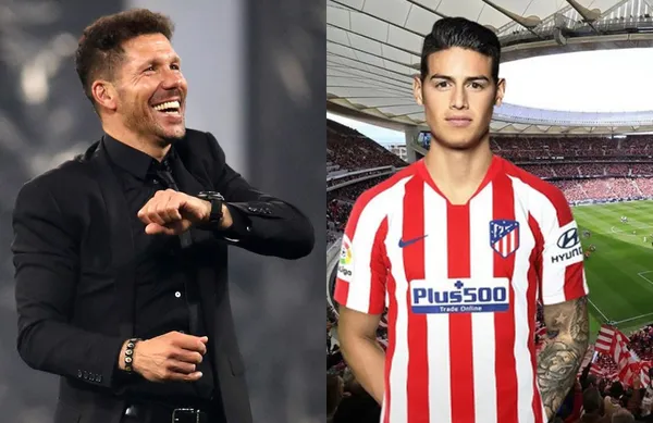 El colombiano James Rodríguez estuvo a punto de jugar en el equipo de Diego Simeone, pero una traición frustró el pase.
