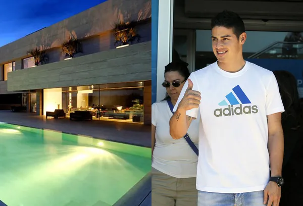 El colombiano James Rodríguez tiene ingresos millonarios y su salario anual le da para comprarse una mansión en Europa sin ningún problema, como la que tiene en España.